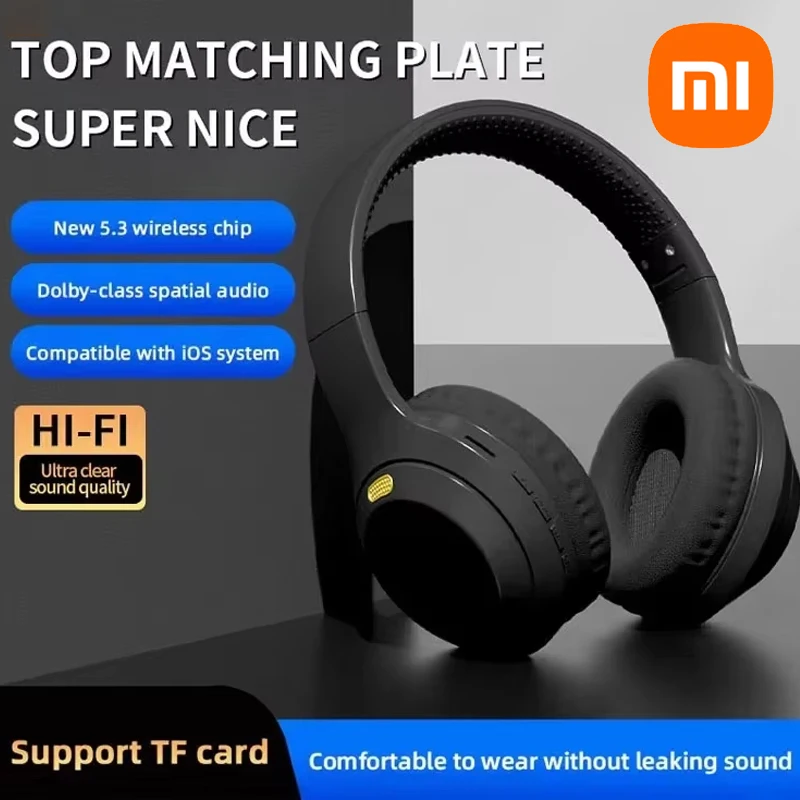 Xiaomi DR10 Wireless Headphones Bluetooth5.3 Earphones Foldable Earbuds 40mm Driver Game Music Over Ear Stereo Headset With Mic