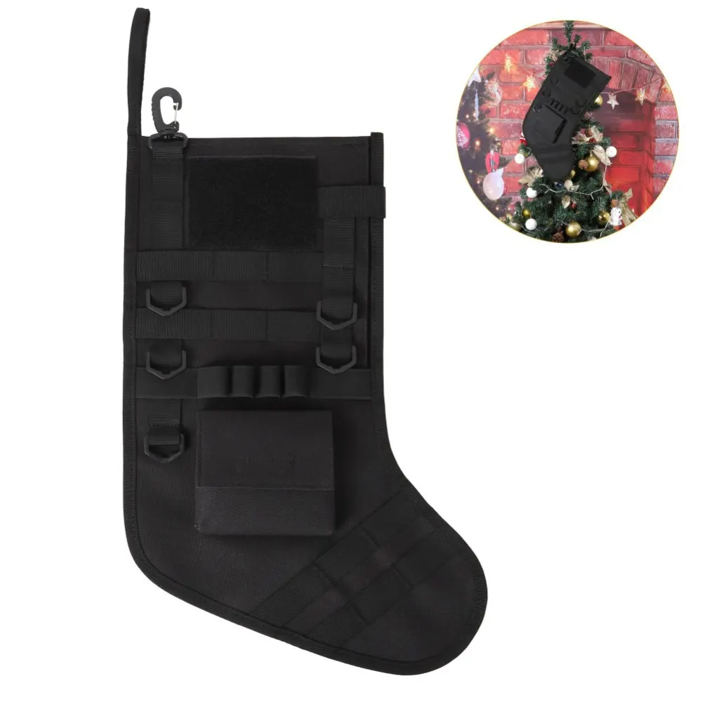 Tactical Christmas Gift Socks Outdoor Sports Pendant Military Bag Accessories Storage Bag Military Style Christmas Stocking