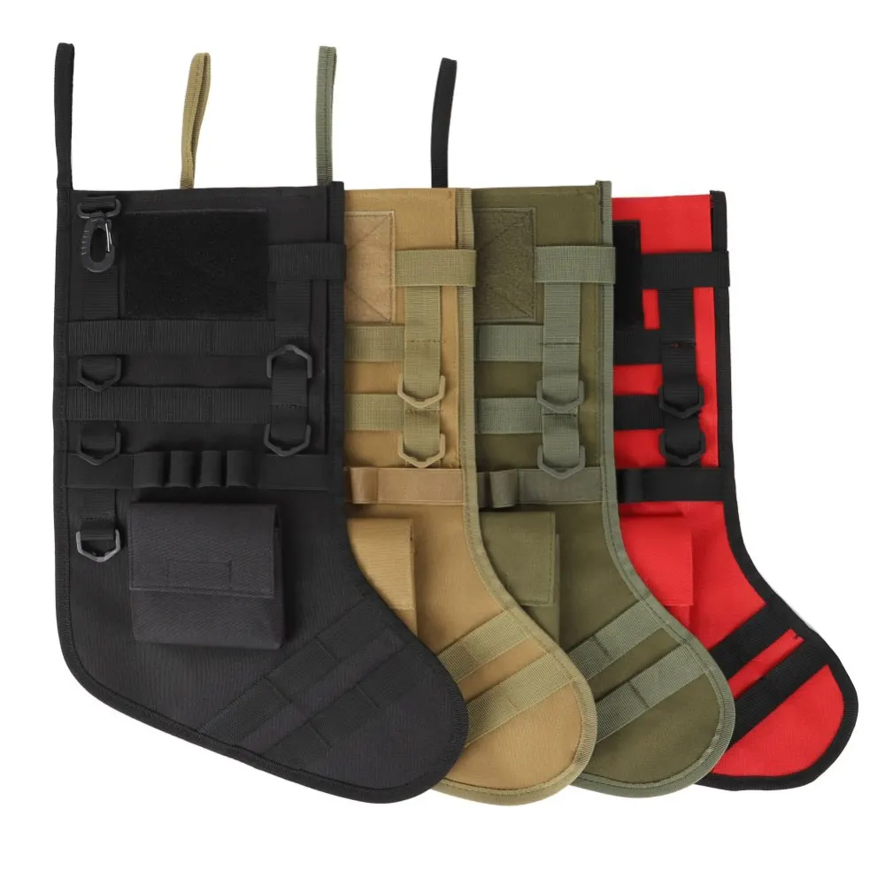 Tactical Christmas Gift Socks Outdoor Sports Pendant Military Bag Accessories Storage Bag Military Style Christmas Stocking