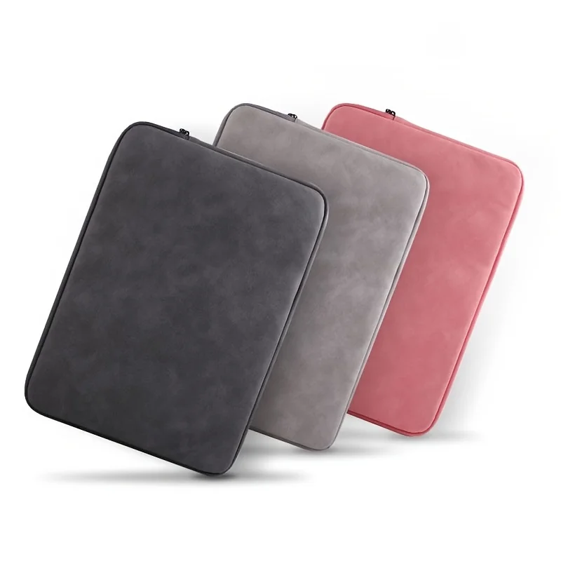 11 13 14 15 Inch Laptop PU Leather Protective Tablet Bag Computer Pouch Case Storage Bags Slim Laptop Sleeve for Macbook Perfect