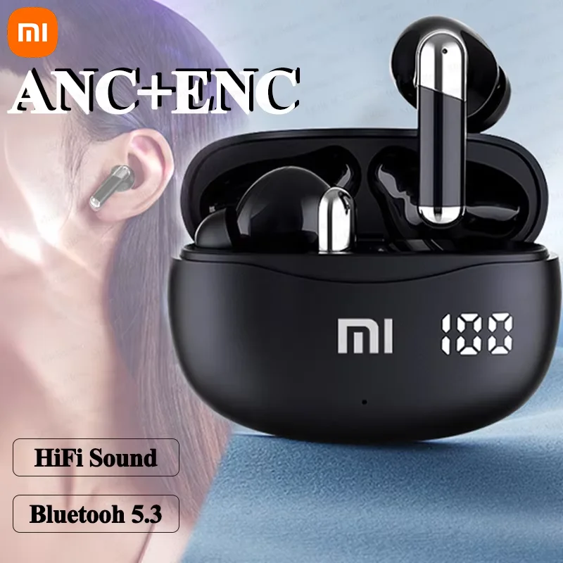 Xiaomi E3B TWS Bluetooth 5.3 Earphones Active Noise Cancelling Wireless Headphones In-Ear ANC+ENC Earbuds Built-in Microphone