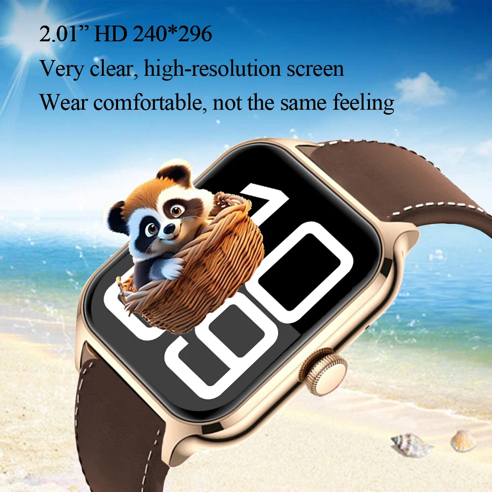 2025 New GTS4 Smartwatch Ladies 2.01" HD Sports Fitness Watches Bluetooth Call Custom Photo For You Smart Watches Women Fashion